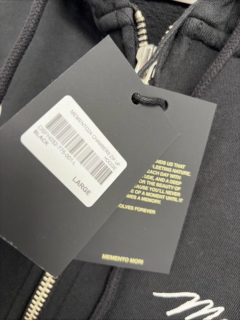 Darc Sport Memento Mori Zip Up Hoodie - Sz Large Limited Edition New 330/1000 - Picture 2 of 4